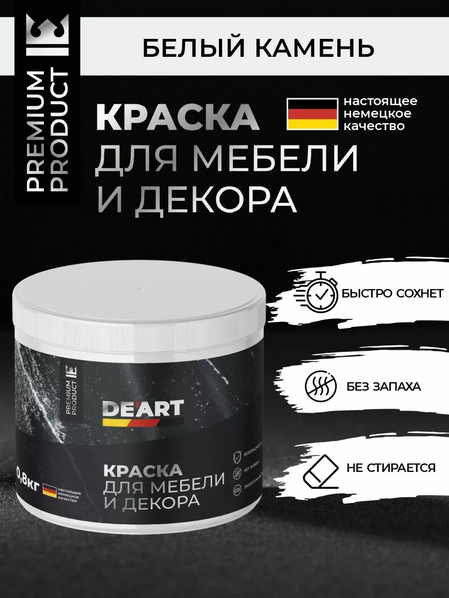 Меловая краска для мебели и дерева без запаха быстросохнущая