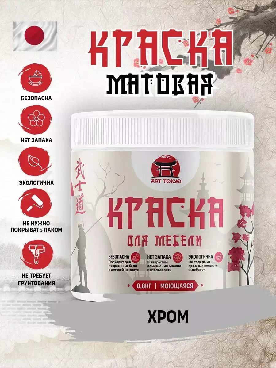 Краска для мебели матовая без запаха