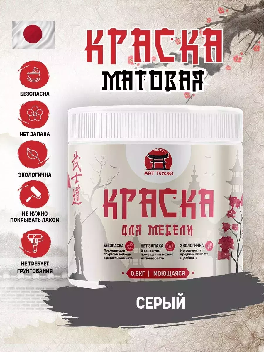 Краска для мебели матовая без запаха