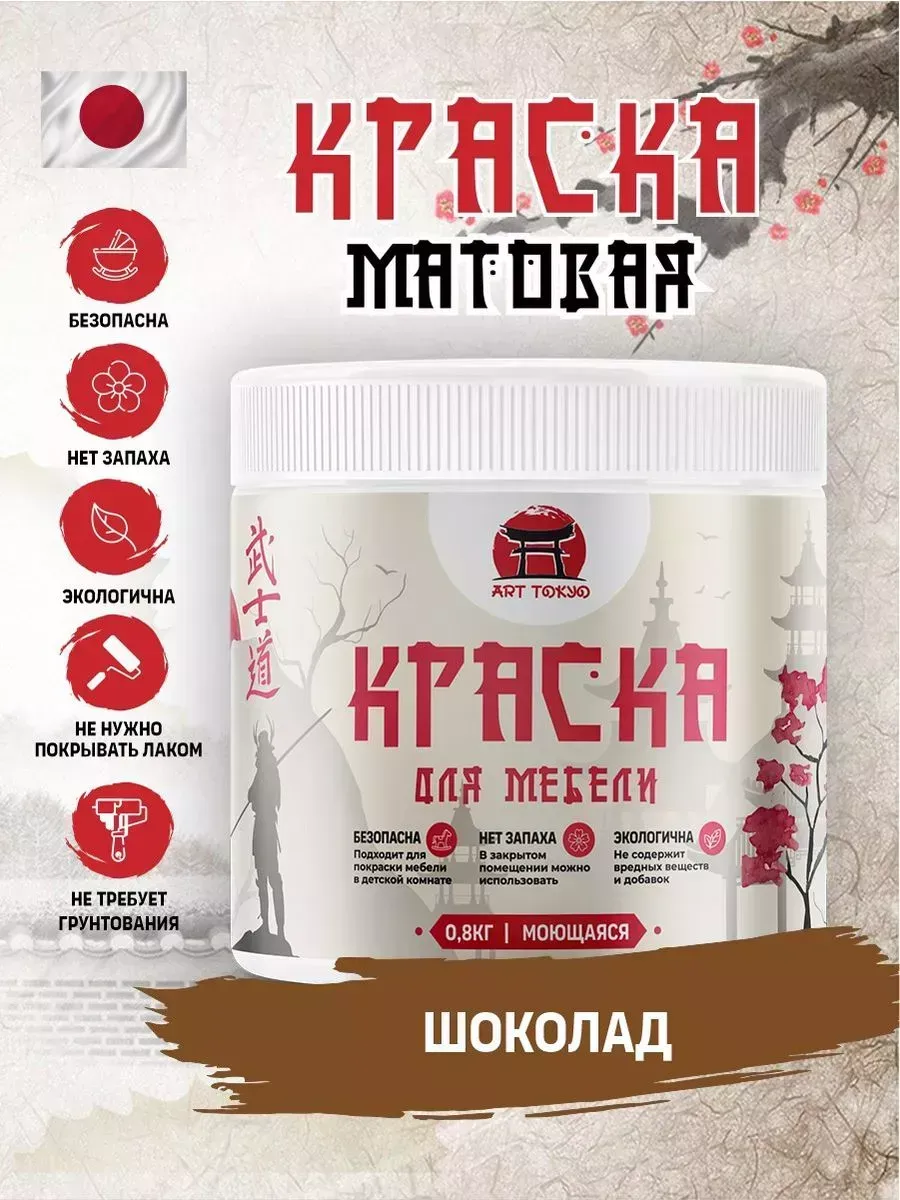 Краска для мебели матовая без запаха