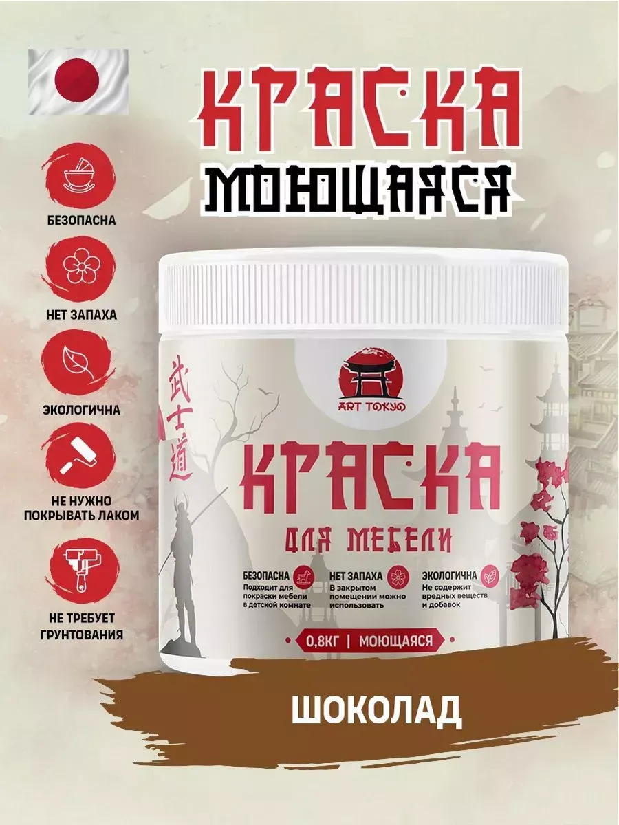 Краска для мебели без запаха, полуматовая