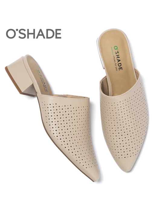 O`SHADE Мюли женские с закрытым носом, бежевый, фото 7