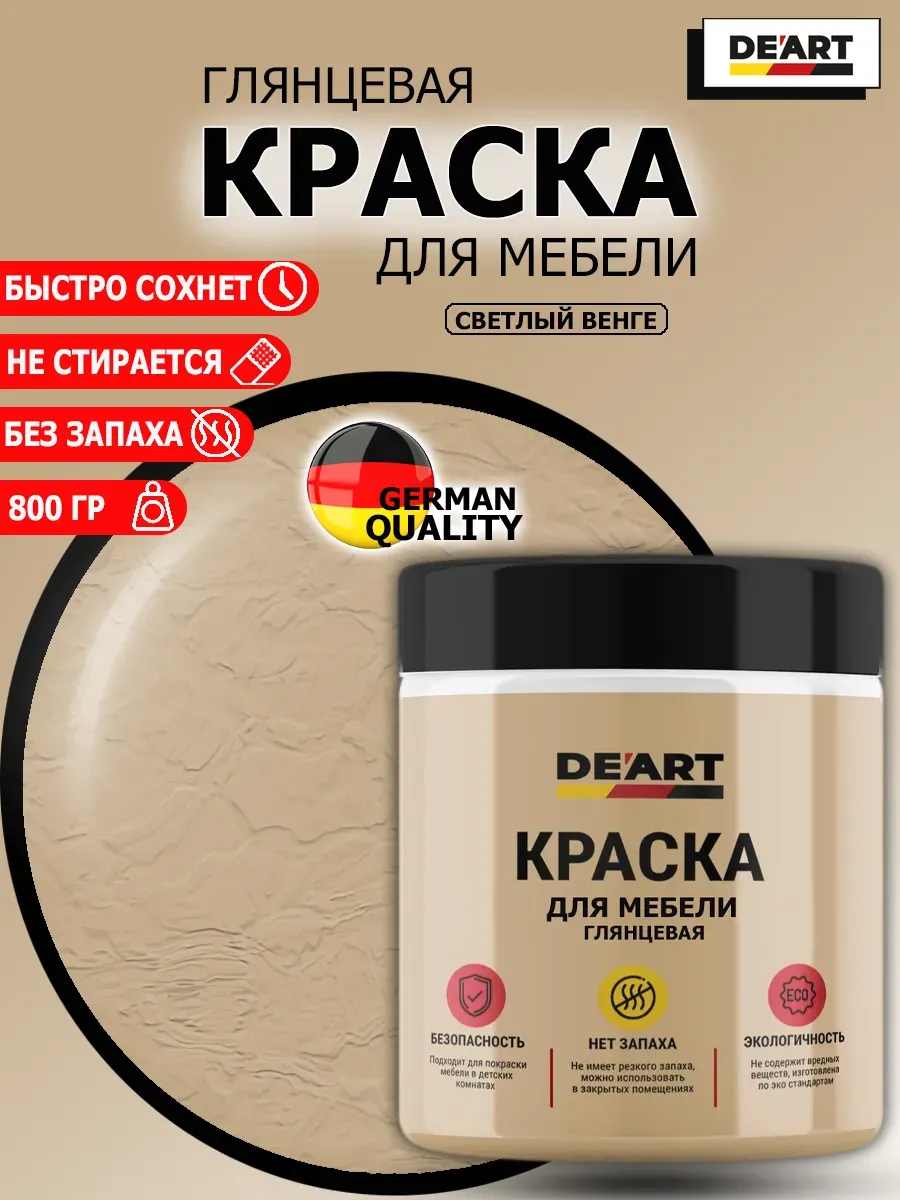 Краска для мебели глянцевая светлый венге