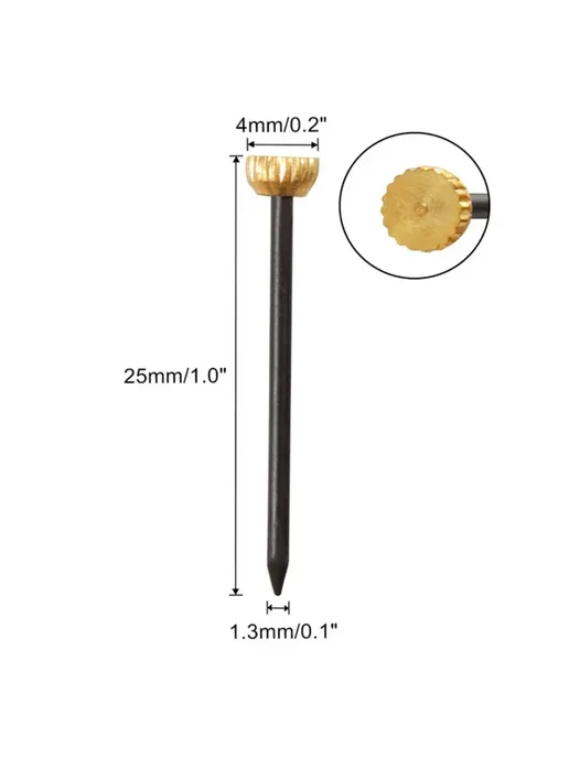 Гвозди для рам с большой головкой декоративные 50 шт, 50 шт, фото 5