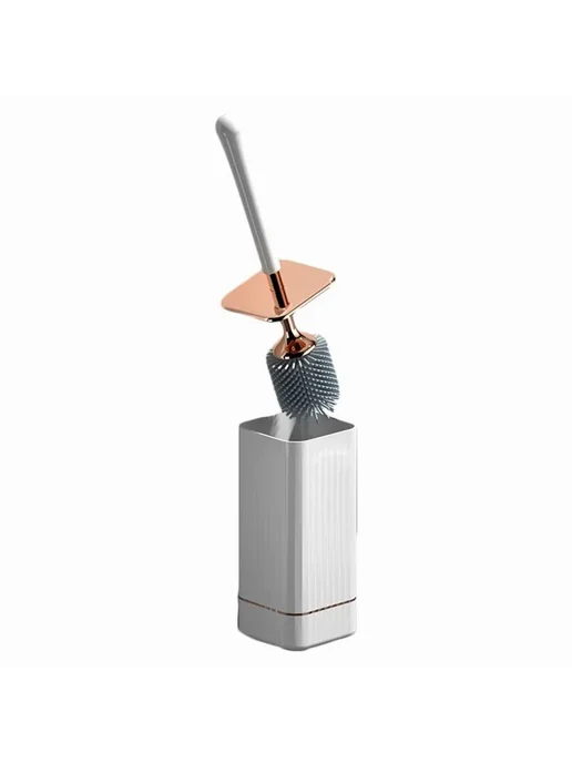 Силиконовая щетка для унитаза белая Silicone brush head, белый