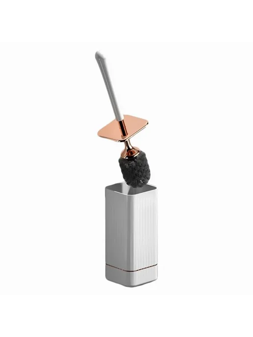 Силиконовая щетка для унитаза белая Silicone brush head, белый, фото 2