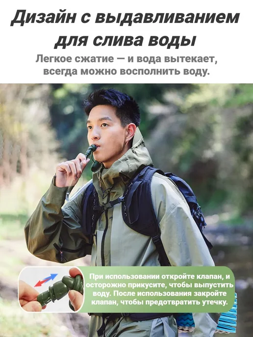 Naturehike Питьевая система Гидратор для воды 2 л, 2 л, фото 7