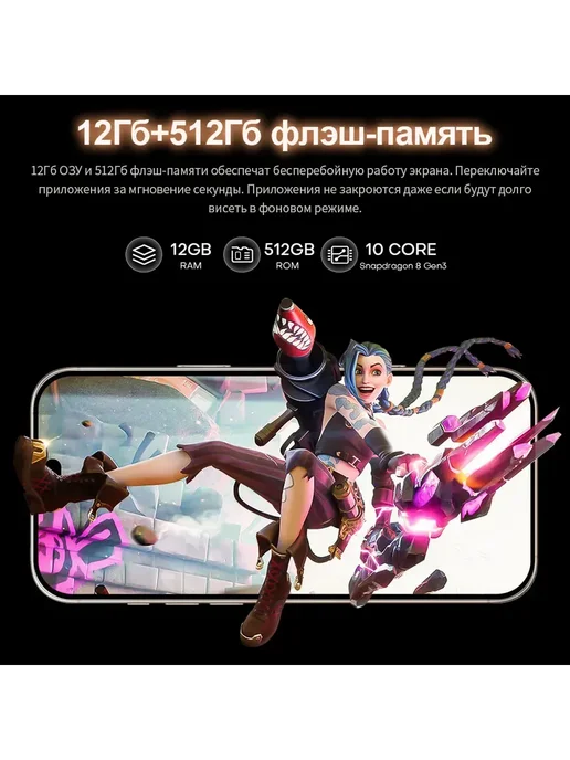 Смартфон Pro Max 1 1/512 ГБ, белый, фото 8