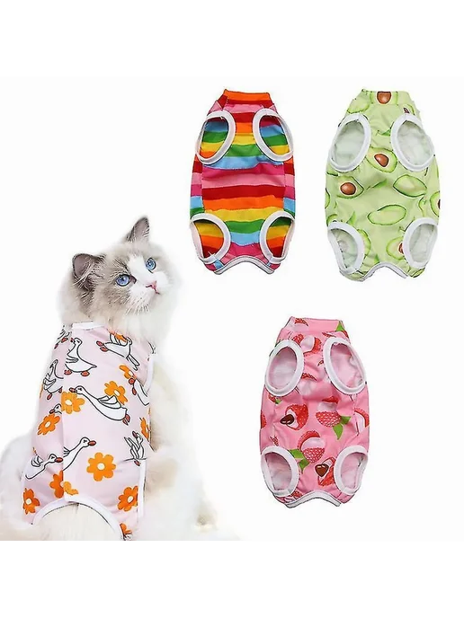 Дышащая одежда для кошек после ОП Р. L Цв. colorful, вариант, фото 2