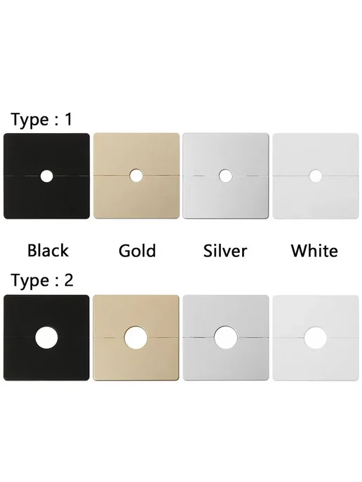 Крышка отверстия декоративная Gold-Type1, Зарезервированная White-Type1, фото 3