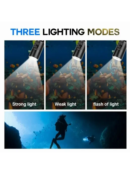 Подводный фонарь Черный LED, 13.2x3.5x3.5 см, 13.2x3.5x3.5 см, фото 8