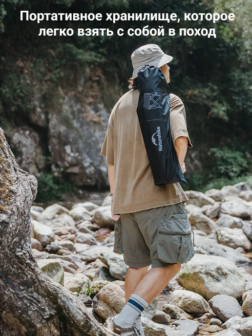 Naturehike Стол туристический складной алюминиевый, M, зеленый, фото 7