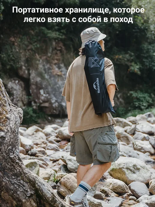 Naturehike Стол туристический складной алюминиевый, M, серый, фото 7