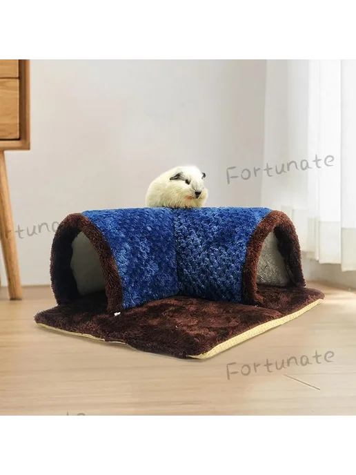 Домик для грызунов Туннель 35X7X35см синий Канал, 35x7x35 см, фото 2