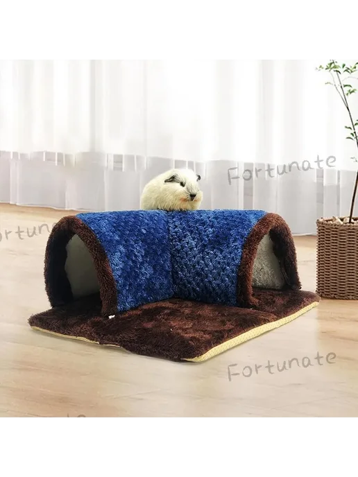 Домик для грызунов Туннель 35X7X35см синий Канал, 35x7x35 см, фото 7
