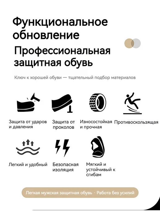 Dian Sen Рабочие ботинки с защитным носком, фиолетовый, фото 2