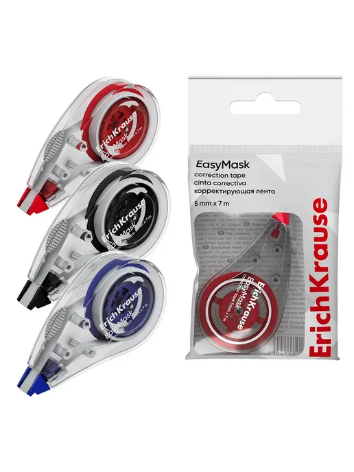 ERICH KRAUSE Корректор роллер 5мм х 7м EasyMask, 1 шт, 7 м, 1 шт