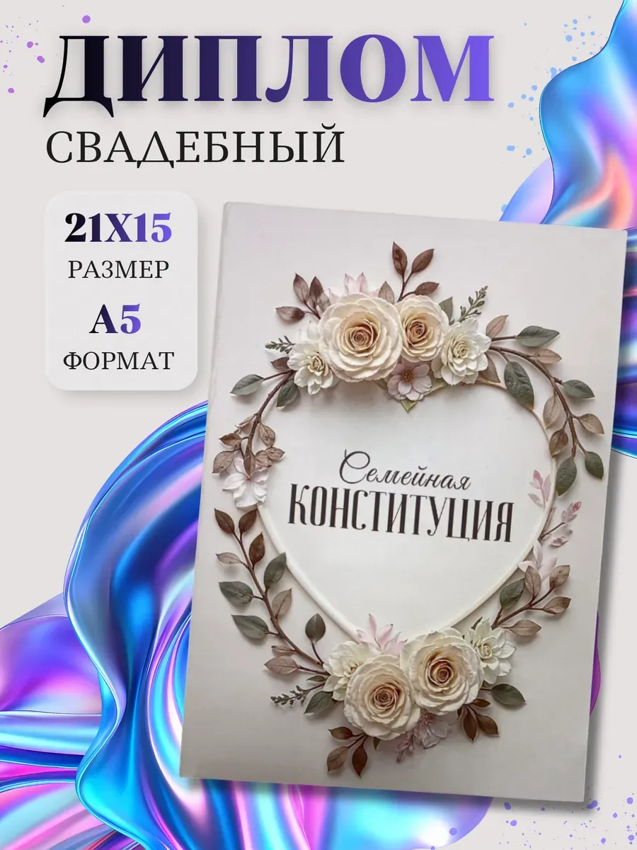 Свадебный диплом Семейная конституция