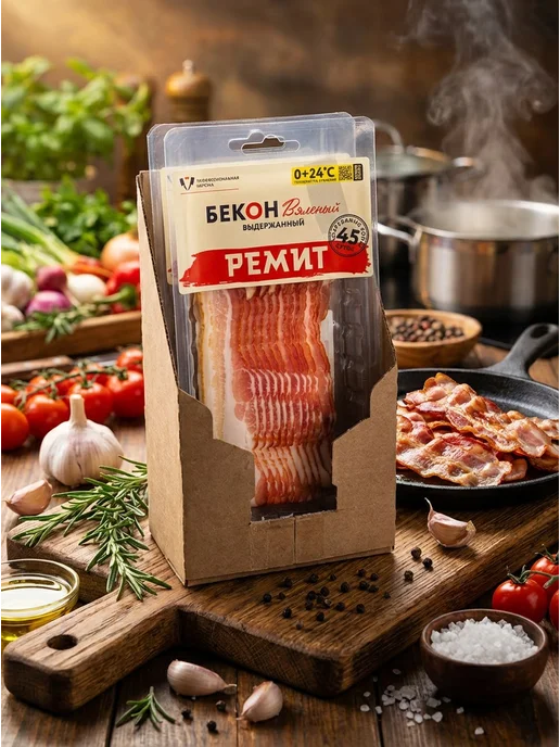 Ремит Продукты бекон вяленый короб, вариант, фото 6