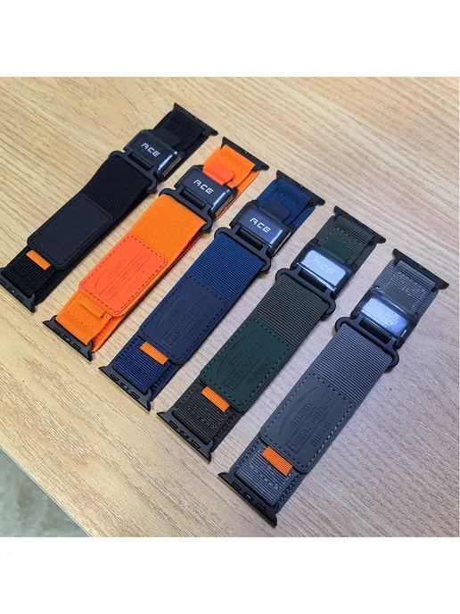 Нейлоновый D-K Pемень для Apple Watch 44-45-46-49mm Band, вариант, фото 4