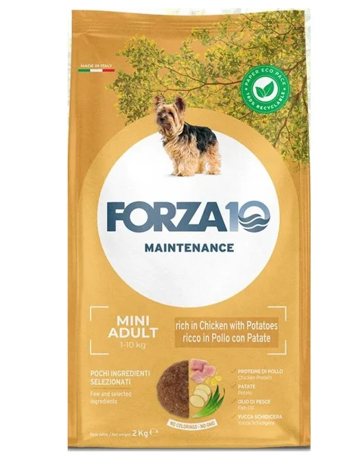 Сухой корм Forza 10 Maintenance Картофелем для собак, мелкие, курица, 2 кг