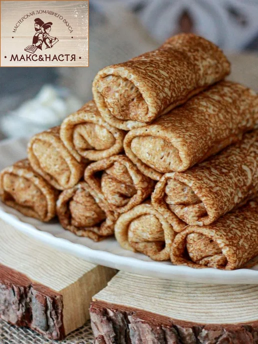 Макс&Настя Блинчики с мясом (свинина-говядина) замороженные 300г, 300 г, фото 5