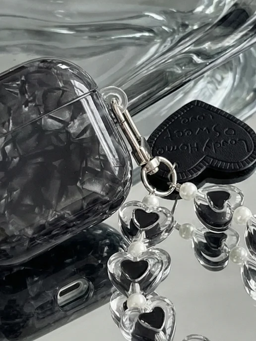 Qapla чехол на airpods 4 кейс для наушников аирподс, черный, фото 6
