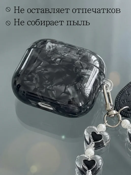 Qapla чехол на airpods 4 кейс для наушников аирподс, черный, фото 7