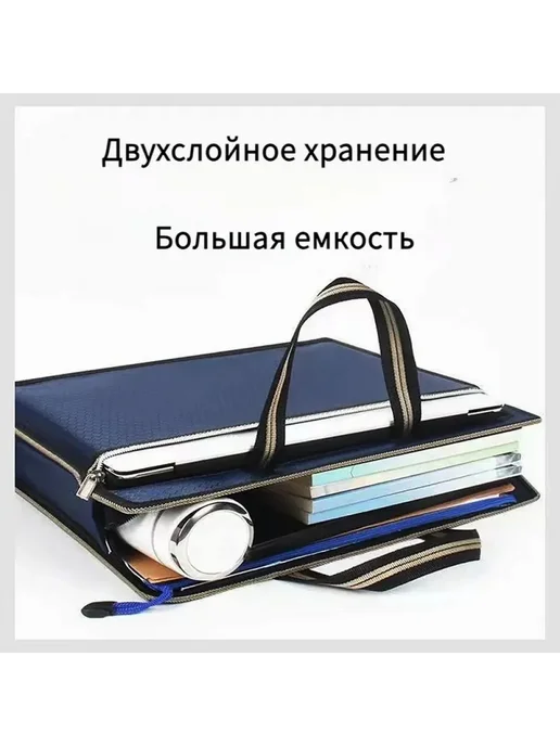 Портфель мужской офисный черный Ч, черный, фото 3