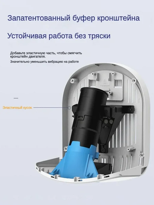 Сушилка для рук белая, настенная, 1200вт сушилка, 1200 Вт, фото 2