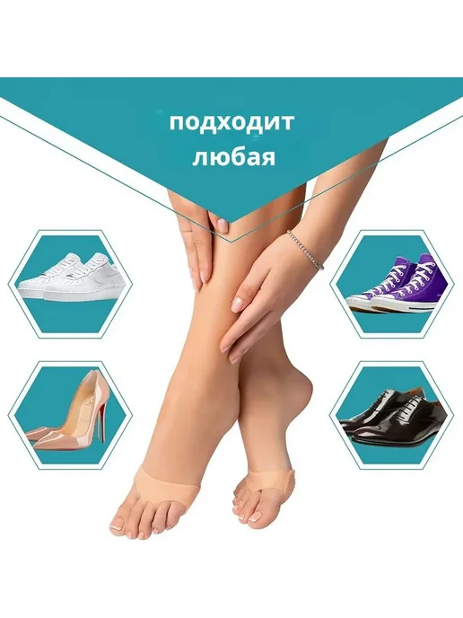 Силиконовые накладки для стоп, разделители пальцев ног, вариант, фото 3