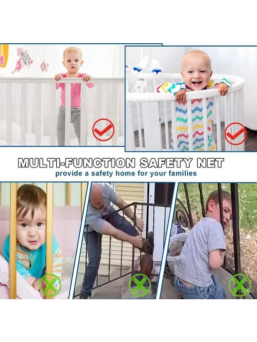 Защитная сетка для лестниц и балконов 3м Белый, 3 м, фото 4