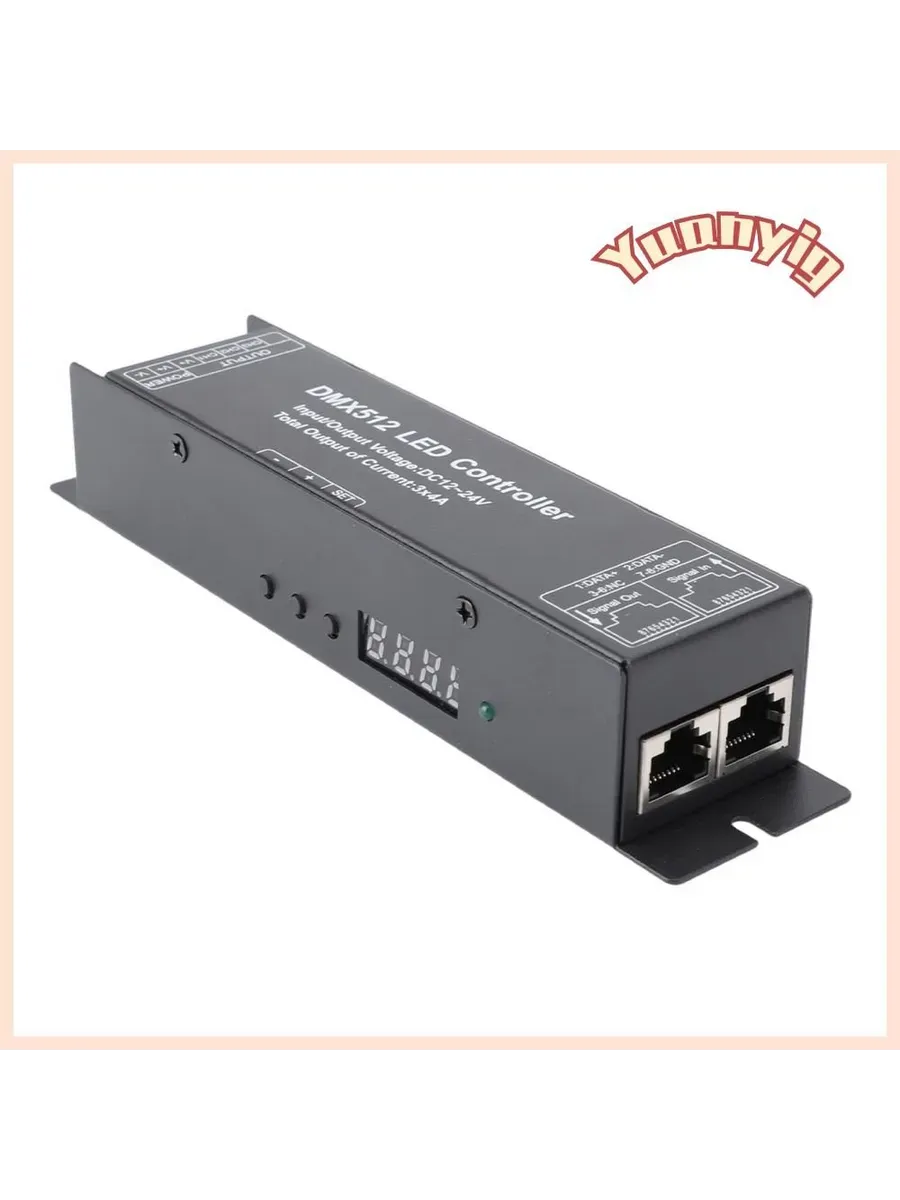 Контроллер DMX512 Декодер RGB/RGBW, DC12-24V, 3 канала