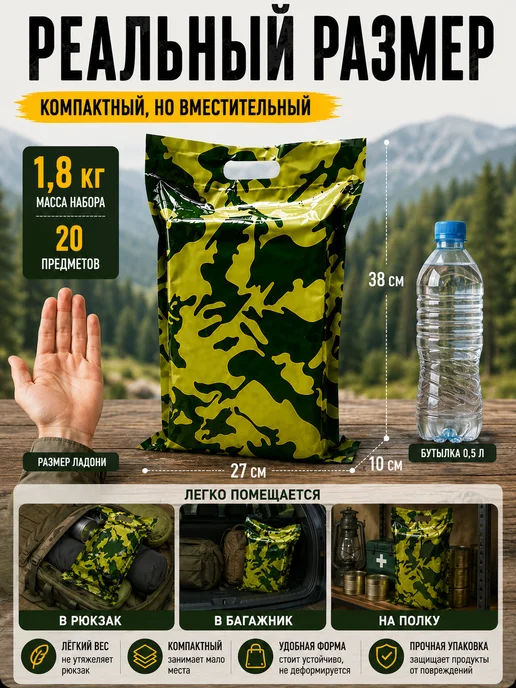 Сух_Паек Сухой паёк (ИРП) набор из 8 шт до 2028 года, 8 шт, фото 8