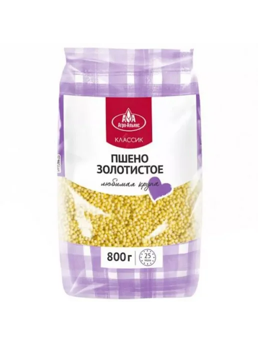 Агроальянс Пшено золотистое Классик 800 г, 4 шт, 800 г, 4 шт, фото 2