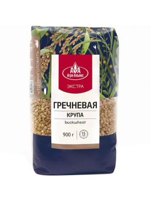 Агро-Альянс Крупа гречневая Экстра 900 г, 3шт, 900 г, 3 шт, фото 2