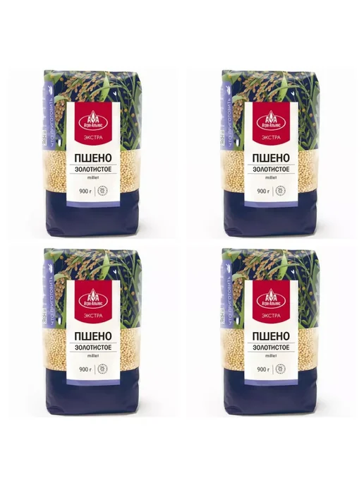 Агро-Альянс Пшено золотистое Экстра 900г, 4шт, 900 г, 4 шт