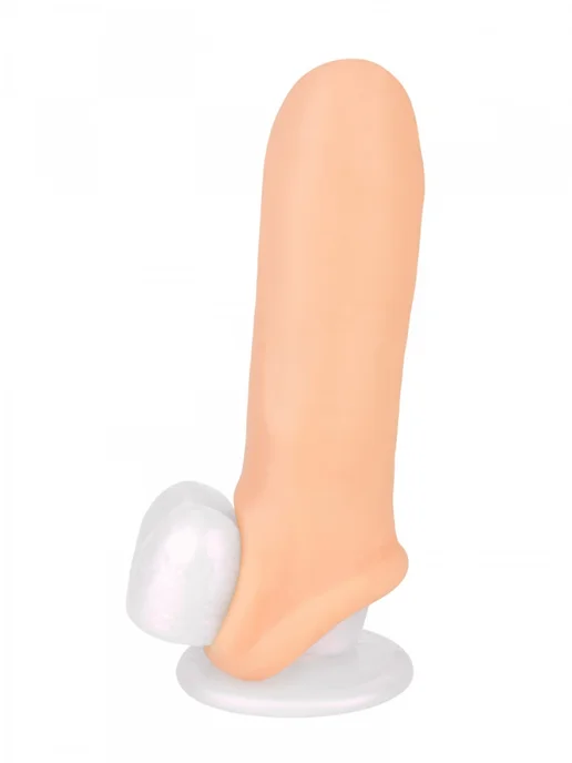 Lola toys Фаллоудлинитель STRIKER (насадка на пенис), 13.5 см, бежевый, фото 5