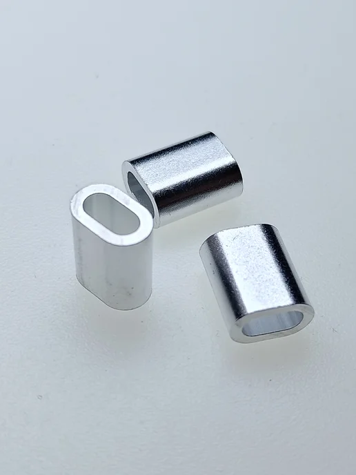 Konung Tools Зажим алюминиевая втулка DIN 3093 для троса 4 мм (2 шт), 100 шт, фото 3
