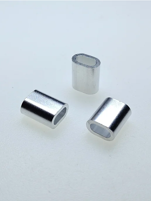 Konung Tools Зажим алюминиевая втулка DIN 3093 для троса 4 мм (2 шт), 100 шт, фото 4