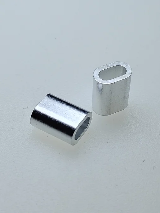 Konung Tools Зажим алюминиевая втулка DIN 3093 для троса 4 мм (2 шт), 100 шт, фото 6