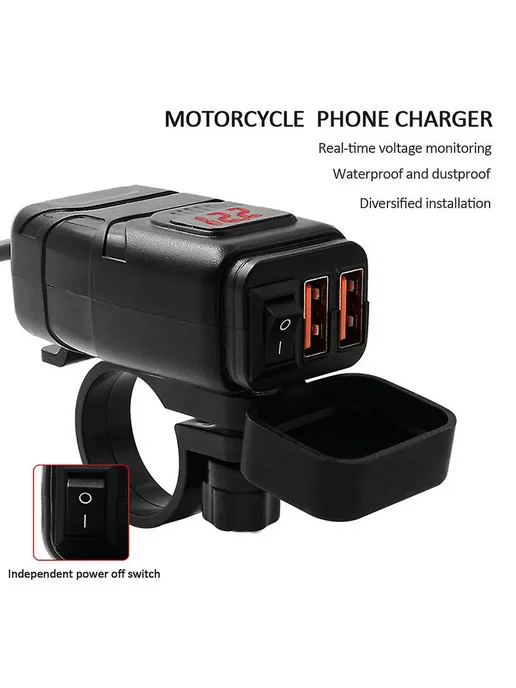 USB зарядка для Р. 14*3.4*15.2 Цв. красный, 14x3.4x15.2, фото 3