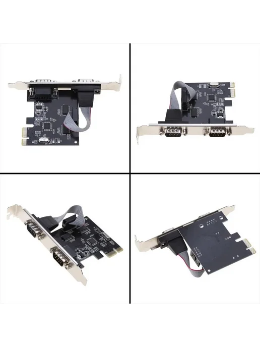 PCI-E к двойной RS232 плате для адаптера PCIe 25 Мбит с, вариант, фото 2