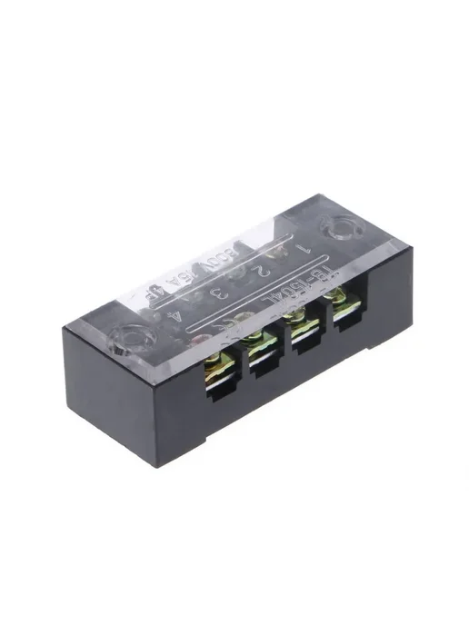 Клеммная колодка 15A, 4 бита TB-1504 Черный, черный