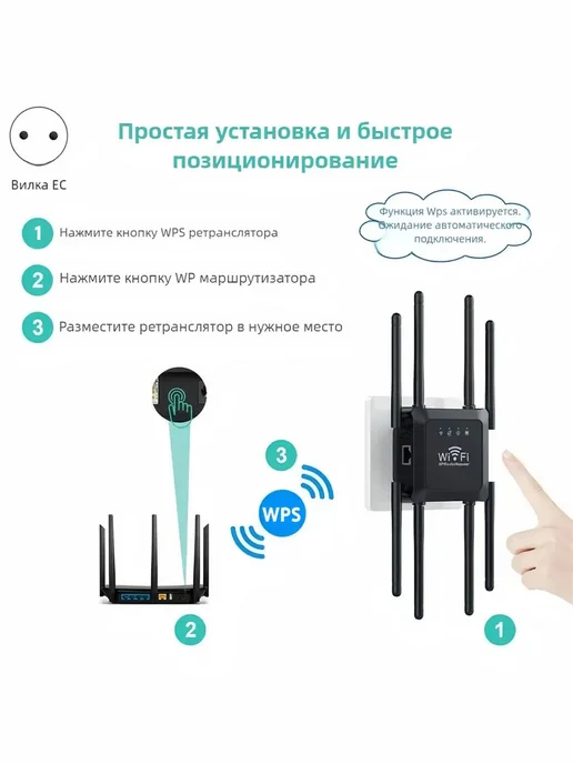 WiFi адаптер 7265NGW 1200 Мбит с, Bluetooth 4.2, M.2, репитер Mesh 300 Мбит, фото 2