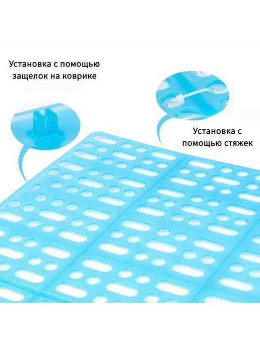 Коврик для клетки кролика, хорьков, шиншилл, свинок blue, синий, фото 3