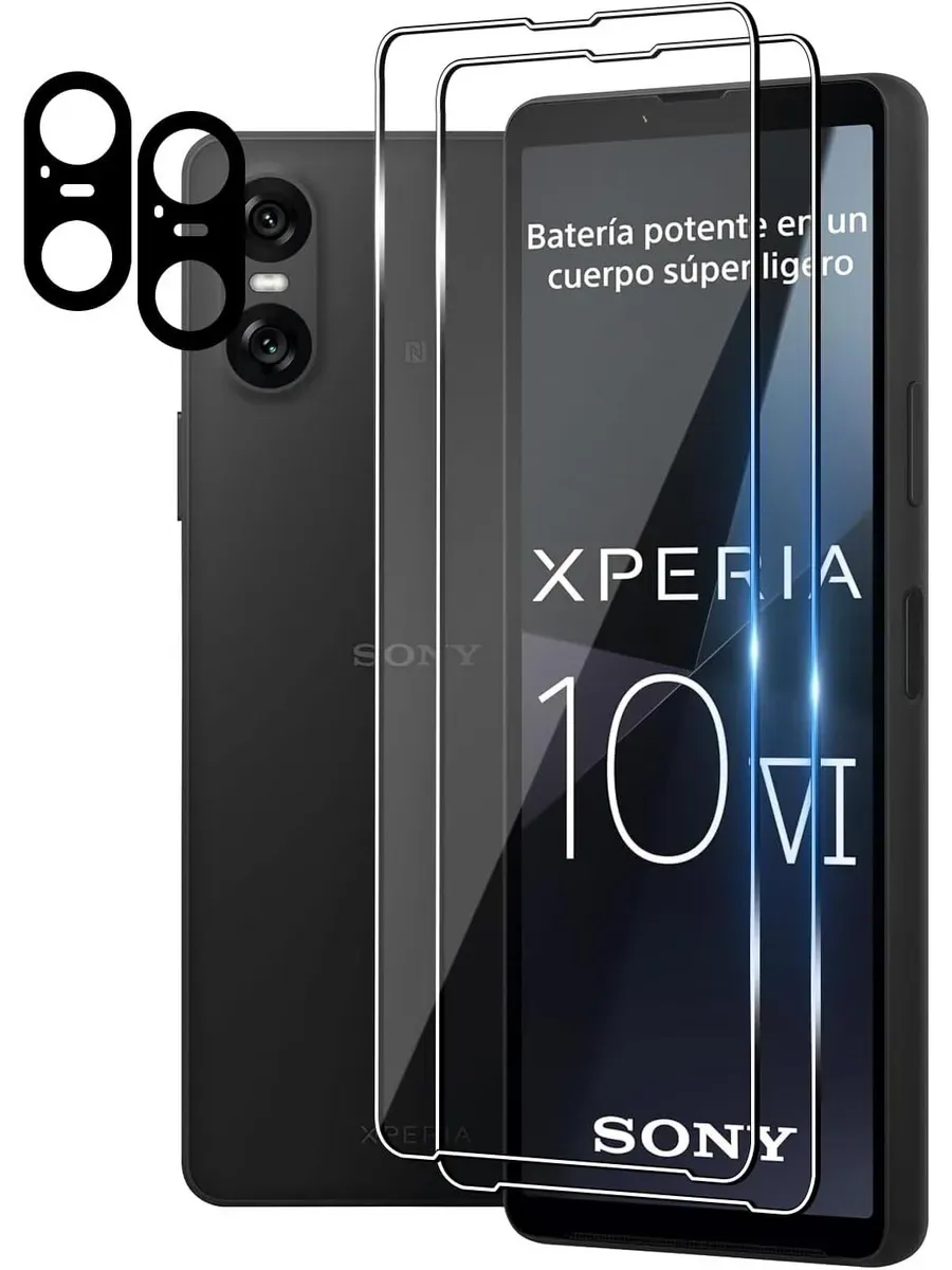 Закаленное стекло Sony Xperia 10 : защита экрана+камеры: 2шт