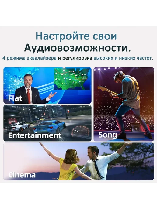 Компактная звуковая панель для TV ПК Черный, черный, фото 3