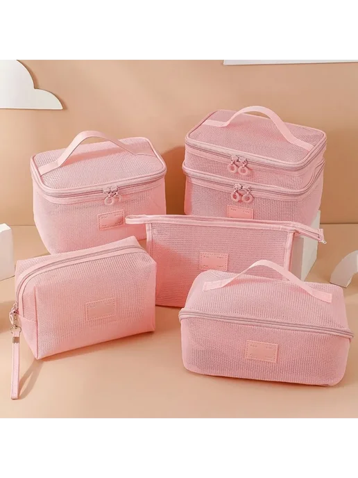 Косметичка Женская Grey-Style1, Pink-Style1, фото 4