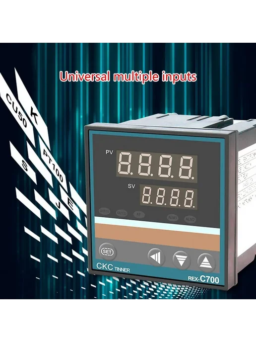 Термостат REX-C100 цифровой дисплей, K-тип, 220V-K регулятор, вариант, фото 3